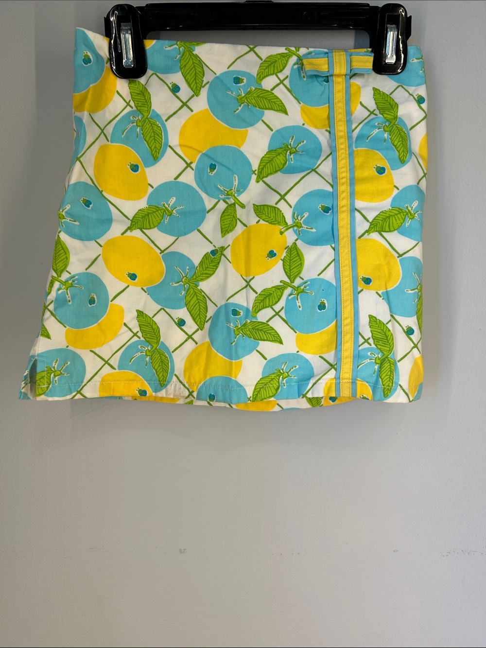 Lilly Pulitzer Blue, Yellow & Green Citrus Mini Skirt